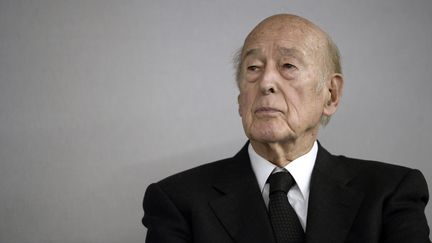 Val&eacute;ry Giscard d'Estaing, le 14 octobre 2014, &agrave; Paris.&nbsp; (STEPHANE DE SAKUTIN / AFP)