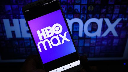 Le logo de la plateforme de streaming HBO Max (SOUMYABRATA ROY / NURPHOTO VIA AFP)