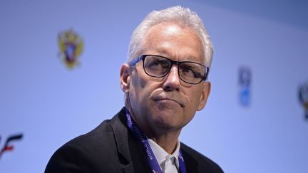 Tom Renney, directeur général de la fédération canadienne de hockey, le 14 décembre 2017. (ALEXEY FILIPPOV / SPUTNIK / AFP)