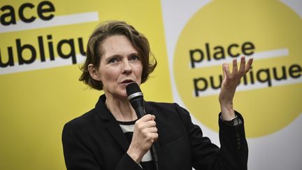 Claire Nouvian, cofondatrice du mouvement politique Place publique avec Raphaël Glucksmann. (STEPHANE DE SAKUTIN / AFP)