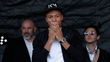 Kylian Mbappé, mercredi 17 octobre 2018 au stade Léo-Lagrange de Bondy (Seine-Saint-Denis). (BENOIT TESSIER / REUTERS)