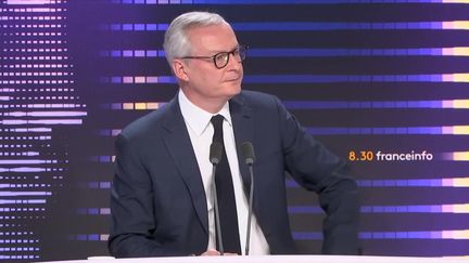 Bruno Le Maire, ministre de l'Economie et des Finances, invité du 8.30 franceinfo le jeudi 23 novembre 2023. (FRANCEINFO)