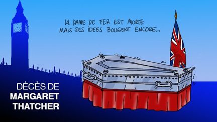 La bien nommée Dame de fer laisse au Royaume-Uni  un héritage aussi controversé que sa personnalité.
Première ministre de 1979 à 1990, elle incarnait l'ultralibéralisme et, à ce titre, a alimenté les contoverses. (Franck Pucques )