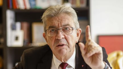 Jean-Luc Mélenchon, de La France insoumise, le 26 septembre 2023 à Paris. (OLIVIER CORSAN / MAXPPP)