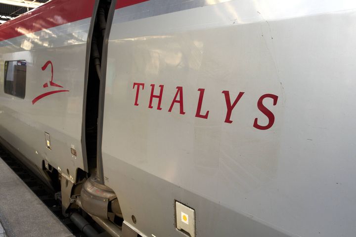 Un train Thalys, le 22 ao&ucirc;t 2015. (NICOLAS MAETERLINCK / BELGA MAG / AFP)