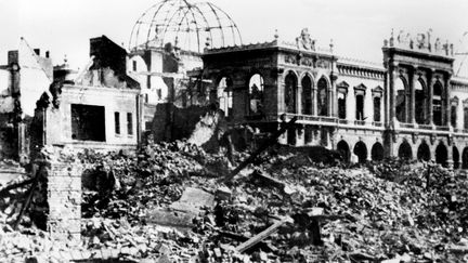 Le Havre en ruines en septembre 1944 après les bombardements de la Seconde Guerre mondiale. (AFP)