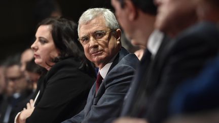 La tête de liste PS aux élections régionales en Ile-de-France, Claude Bartolone, le 9 décembre2015 à Paris lors d'un meeting de campagne. (LOIC VENANCE / AFP)