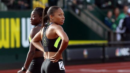  Jeneba Tarmoh (à g.) et Allyson Felix