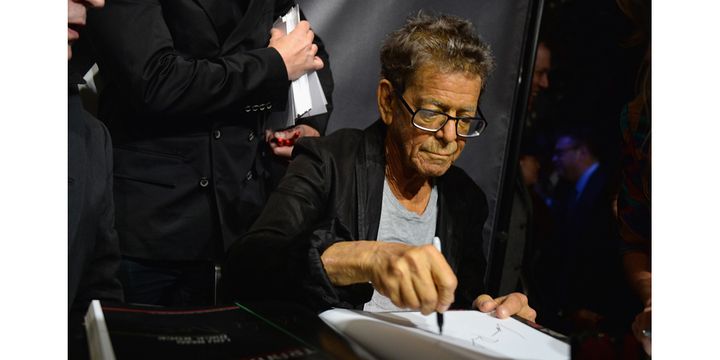 Lou Reed le 3 octobre 2013 à New York, probablement l'une de ses dernières apparitions publiques
 (Theo Wargo / Getty Images / AFP)