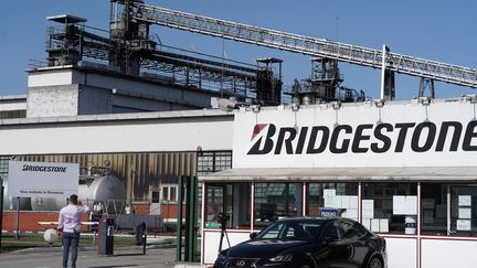 L'usine japonaise de pneus Bridgestone, à Béthune (Pas-de-Calais), le 17 septembre 2020. (SYLVAIN LEFEVRE / AFP)