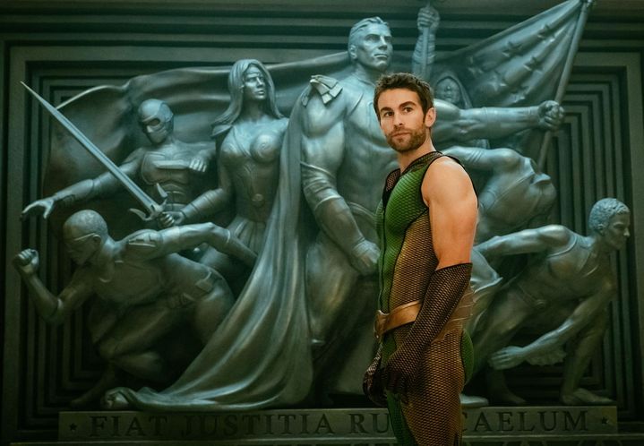 Chace Crawford incarne The Deep dans la série "The Boys", un super-héros qui rappelle Aquaman.&nbsp; (JAN THIJS/AMAZON PRIME VIDEO)