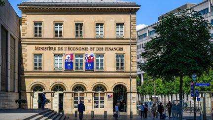 Le ministère de l'Economie et des Finances, à Paris, le 18 juillet 2024. (ERIC BERACASSAT / AFP)