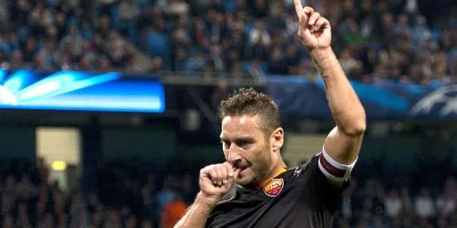 Le joueur emblématique de la Roma, Francesco Totti