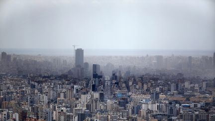 Vue générale de Beyrouth, la capitale libanaise, le 24 mai 2020. (PATRICK BAZ / AFP)