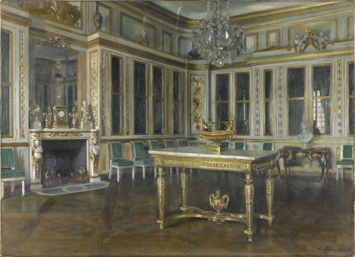 Maurice Lobre, "La bibliothèque du Roi à Versailles", 1895,&nbsp;Paris, musée d’Orsay (© musée d’Orsay (distr. RMN - Grand Palais) / Patrice Schmidt)