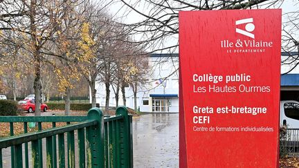 Le collège des Hautes-Ourmes, au sud de Rennes (Ille-et-Vilaine) (JOEL LE GALL / OUEST-FRANCE / MAXPPP)