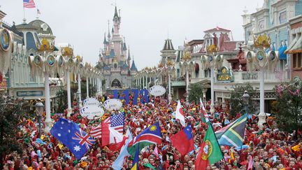 Dans le parc Disneyland Paris, en septembre 2007. (DAMIEN MEYER / AFP)