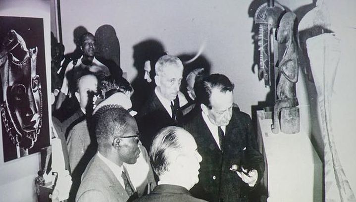  André Malraux visite le premier festival des arts nègres, en 1966, à Dakar (Jean-Pierre Dalbéra/Flickr, CC BY)