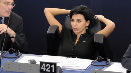 La d&eacute;put&eacute;e europ&eacute;enne Rachida Dati, au Parlement europ&eacute;en, &agrave; Strasbourg, le 4 juillet 2012. (FREDERICK FLORIN / AFP)