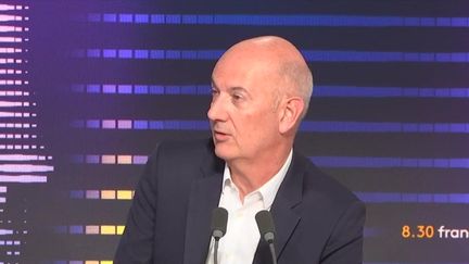 Roland Lescure, député Ensemble pour la République et vice-président de l'Assemblée nationale, le 23 septembre 2024 sur franceinfo. (FRANCEINFO / RADIO FRANCE)