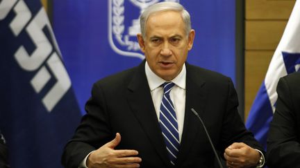 Le Premier ministre isra&eacute;lien Benyamin Netanyahu, le 14 mars 2013 au Parlement isra&eacute;lien, &agrave; J&eacute;rusalem. (GALI TIBBON / AFP)