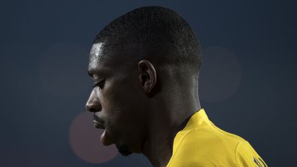 Ousmane Dembélé face à Grenade, le samedi 8 janvier 2022. (JORGE GUERRERO / AFP)