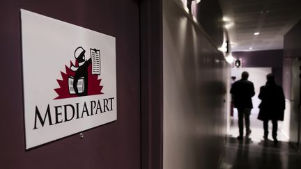 Les locaux de Mediapart, à Paris, le 9 mars 2017. (MAXPPP)