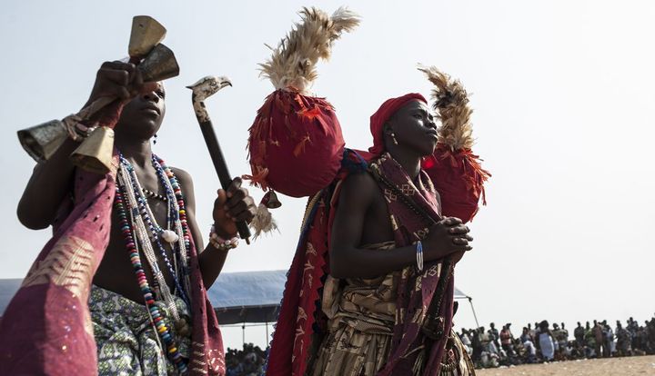 Religion officielle depuis 1996 au Bénin, le vodou est célébré le 10 janvier chaque année à Ouidah (Stephan Heunis/ afp)