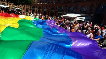 La marche des fiertés à Toulouse, le 10 juin 2017. (STEPHANE IGLESIS / RADIO FRANCE)