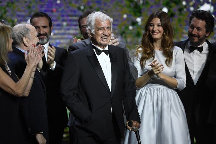 Jean Paul Belmondo sur la scène des César le 24 février 2017
 (bertrand GUAY / AFP)