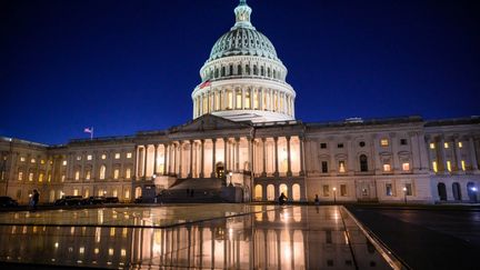 Le Capitole de Washington (Etats-Unis), où siège le Congrès américain, le 9 janvier 2023. (MANDEL NGAN / AFP)