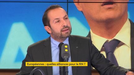 Sébastien Chenu, député du Nord, porte-parole du Rassemblement national, invité de franceinfo le 9 octobre 2018. (RADIO FRANCE / FRANCE INFO)