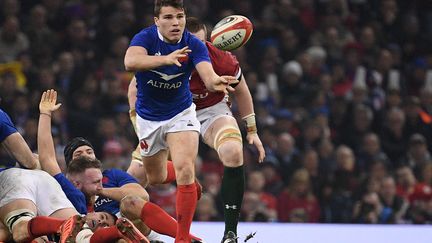 Antoine Dupont était l'un des Bleus les plus en forme lors du tournoi des 6 Nations, ici lors du match contre le pays de Galles le 22 février 2020. (ANNE-CHRISTINE POUJOULAT / AFP)