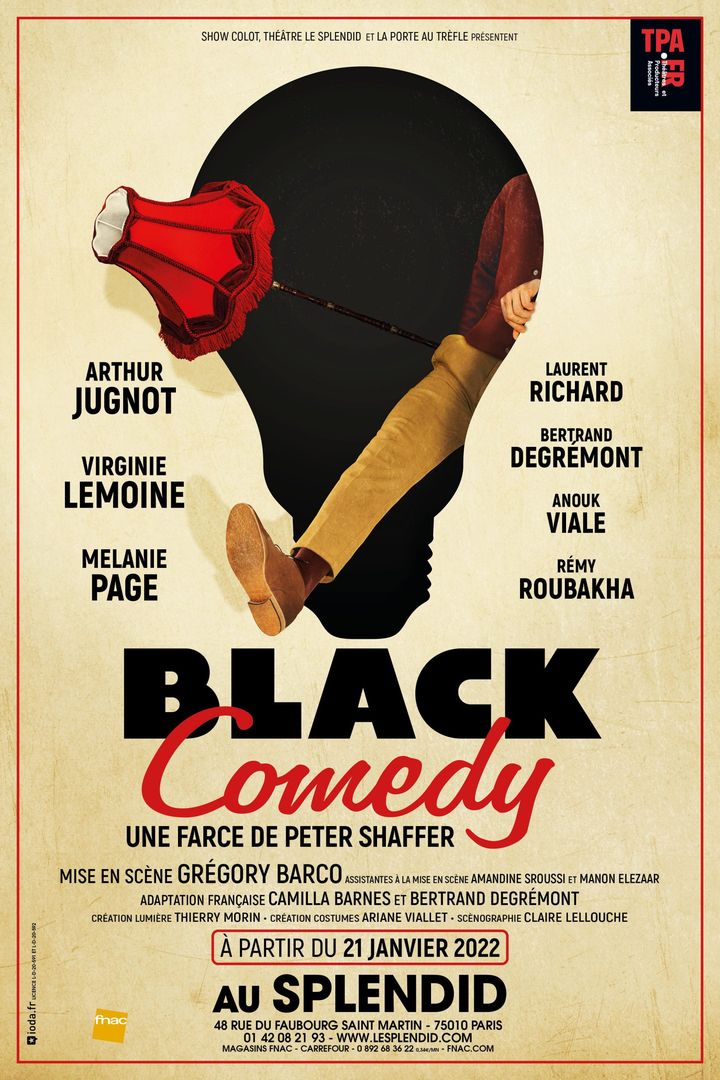 Enorme succès outre-Manche, Black Comedy est adaptée pour la première fois en France depuis sa création en 1965.&nbsp; (DR)