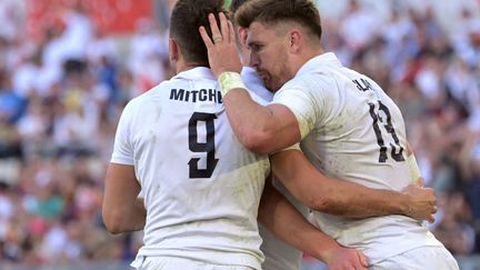 English scrum-half Alex Mitchell, scorer of England's second try against Italy, February 3, 2024. (Andreas Solaro / AFP)