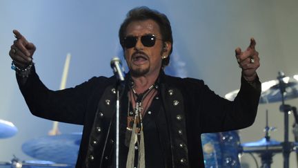 Johnny Halliday aux Francofolies de La Rochelle, le 14 juillet.
 (XAVIER LEOTY / AFP)