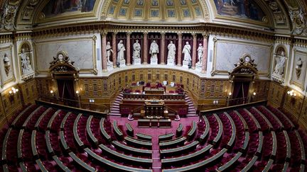 Vue de la chambre du S&eacute;nat, &agrave; Paris, le 23 septembre 2011.&nbsp; (JOEL SAGET / AFP)