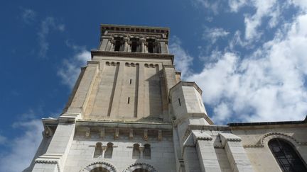 Le clocher de la cathédrale de Valence (Drôme). (VINCENT PILLET / RADIO FRANCE)