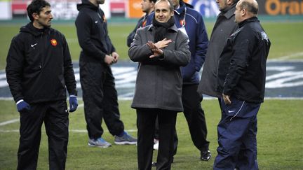 Philippe de Saint-Andr&eacute;, le s&eacute;lectionneur de l'&eacute;quipe de France de rugby &agrave; XV, au stade de France le 12 f&eacute;vrier 2012. (BERTRAND LANGLOIS / AFP)