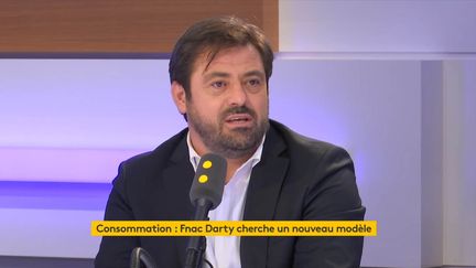 Enrique Martinez, directeur général de Fnac Darty, était l'invité de franceinfo jeudi 21 février 2019. (FRANCEINFO)