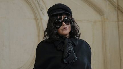 L'actrice Isabelle Adjani au show haute couture de Dior le 23 janvier 2023 (CHRISTOPHE ENA/AP/SIPA / SIPA)