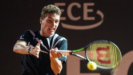 Ugo Humbert au tournoi de Hambourg, le 22 septembre 2020 (DANIEL BOCKWOLDT / DPA)