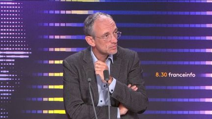 Frédéric Encel, docteur en géopolitique vendredi 27 octobre 2023 sur franceinfo. (FRANCEINFO / RADIO FRANCE)