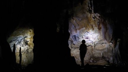 Une vue de la grotte Chauvet en juin 2014.
 (Jeff Pachoud / AFP)