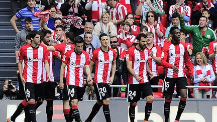 Les joueurs de l'Athletic Bilbao (ANDER GILLENEA / AFP)