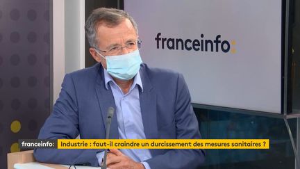 Philippe Darmayan, président de l'Union des industries et métiers de la métallurgie (UIMM) et d'ArcelorMittal France, invité de franceinfo le 6 novembre 2020. (FRANCEINFO / RADIO FRANCE)