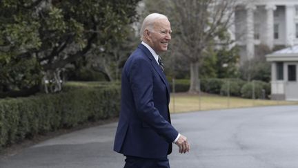 Le président américain Joe Biden à la Maison Blanche, à Washington, le 19 janvier 2022. (LENIN NOLLY / NURPHOTO / AFP)