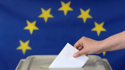 Le scrutin est organisé du 23 au 26 mai 2019 dans les 27 Etats de l'Union européenne. (PETER ENDIG / DPA-ZENTRALBILD / AFP)