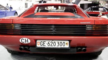 La Ferrari Testarossa ayant appartenu à Alain Delon et vendue aux enchères le 8 février 2013.
 (IP3 Press / MAXPPP)