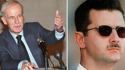 Juillet 1998: Hafez et Bachar al Assad, père et fils. (AFP)